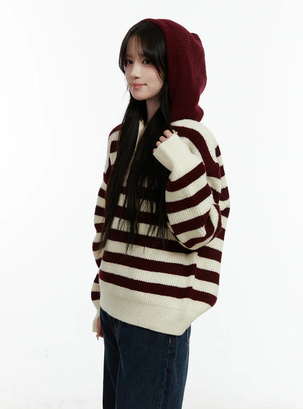 striped-hooded-knit-sweater-cd523