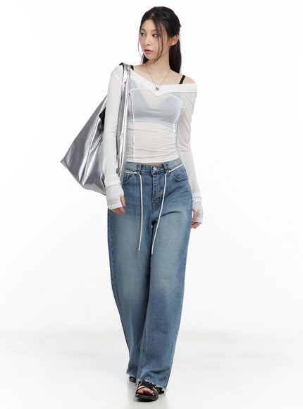 chaeyoung-drawstring-washed-wide-leg-jeans-cu530