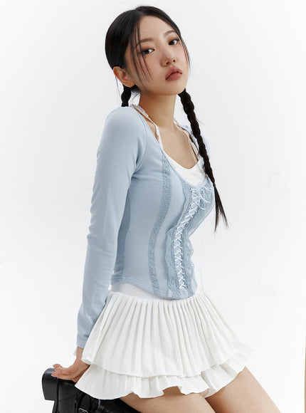 round-neck-lace-up-long-sleeve-cj423