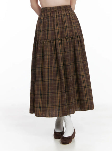 plaid-frill-maxi-skirt-cj506