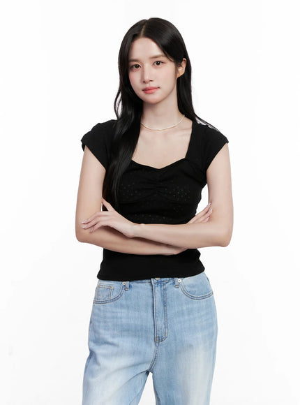 shirred-cap-sleeve-sweetheart-top-cl515