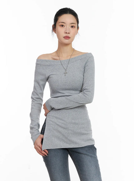 off-shoulder-slit-long-sleeve-top-cd509