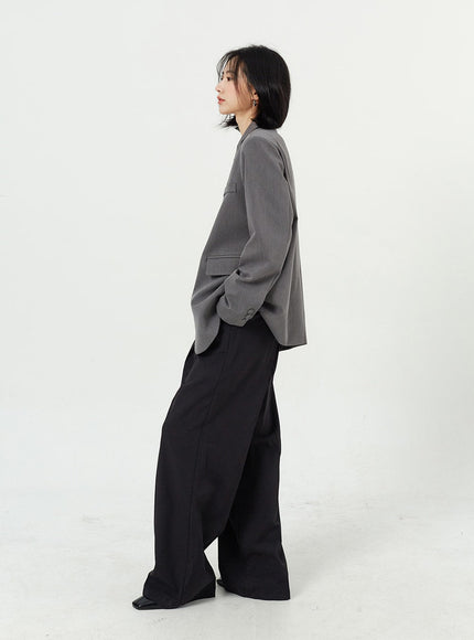 Wide Leg Tailored Pants OM309