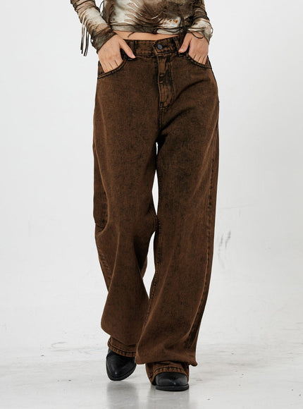 Washing Wide Jeans Unisex CS21