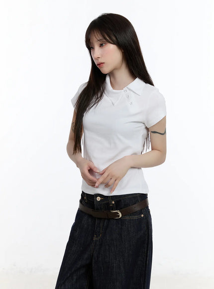 asymmetrical-collar-short-sleeve-top-ca501