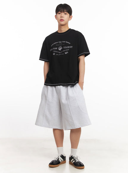 Men's Graphic Stitched T-Shirt IM528