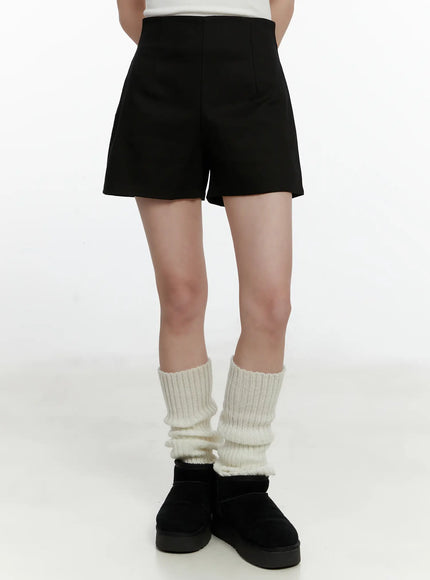 classic-high-waist-cotton-short-f502 / Black