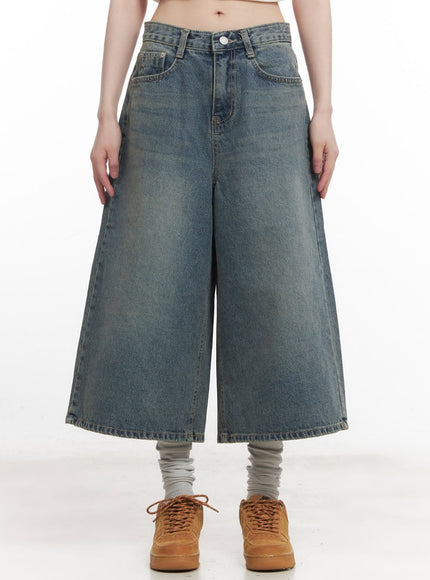 Washed Oversized Baggy Jorts CM520