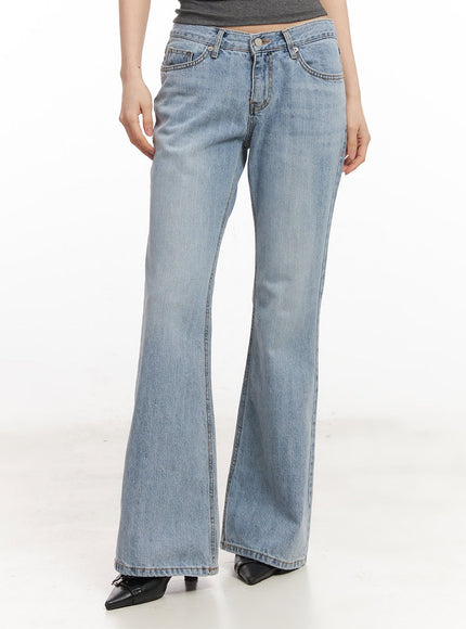 vesper-low-rise-bootcut-jeans-ca516 / Blue
