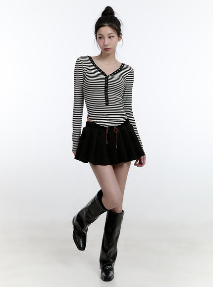 striped-slim-fit-buttoned-top-cj522