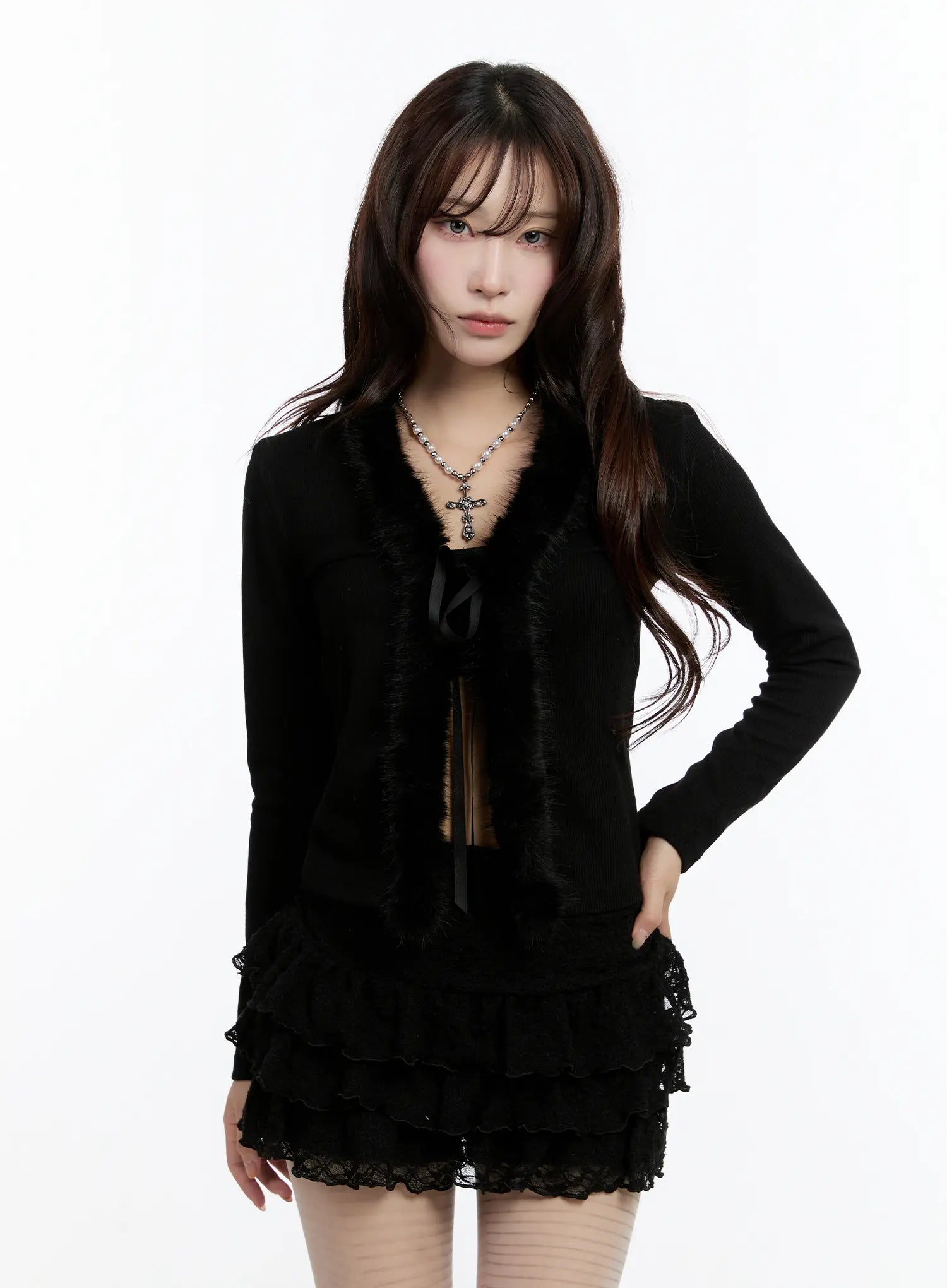 slim-fit-faux-fur-cardigan-cn524