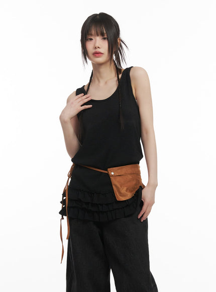 Suede Pouch Belt Bag CF518