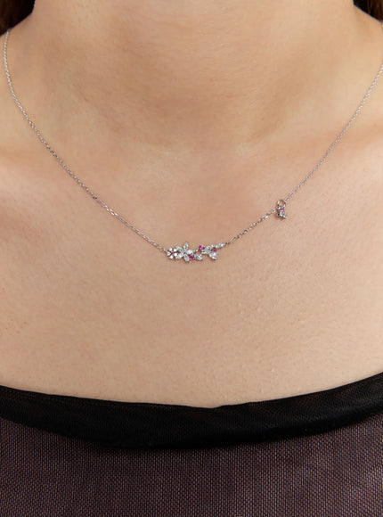 Blooming Ruby Necklace IS517