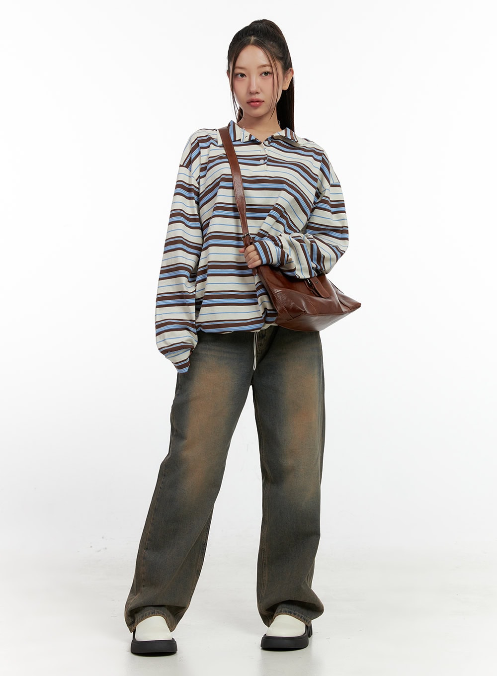 stripe-buttoned-collar-tshirt-cn412