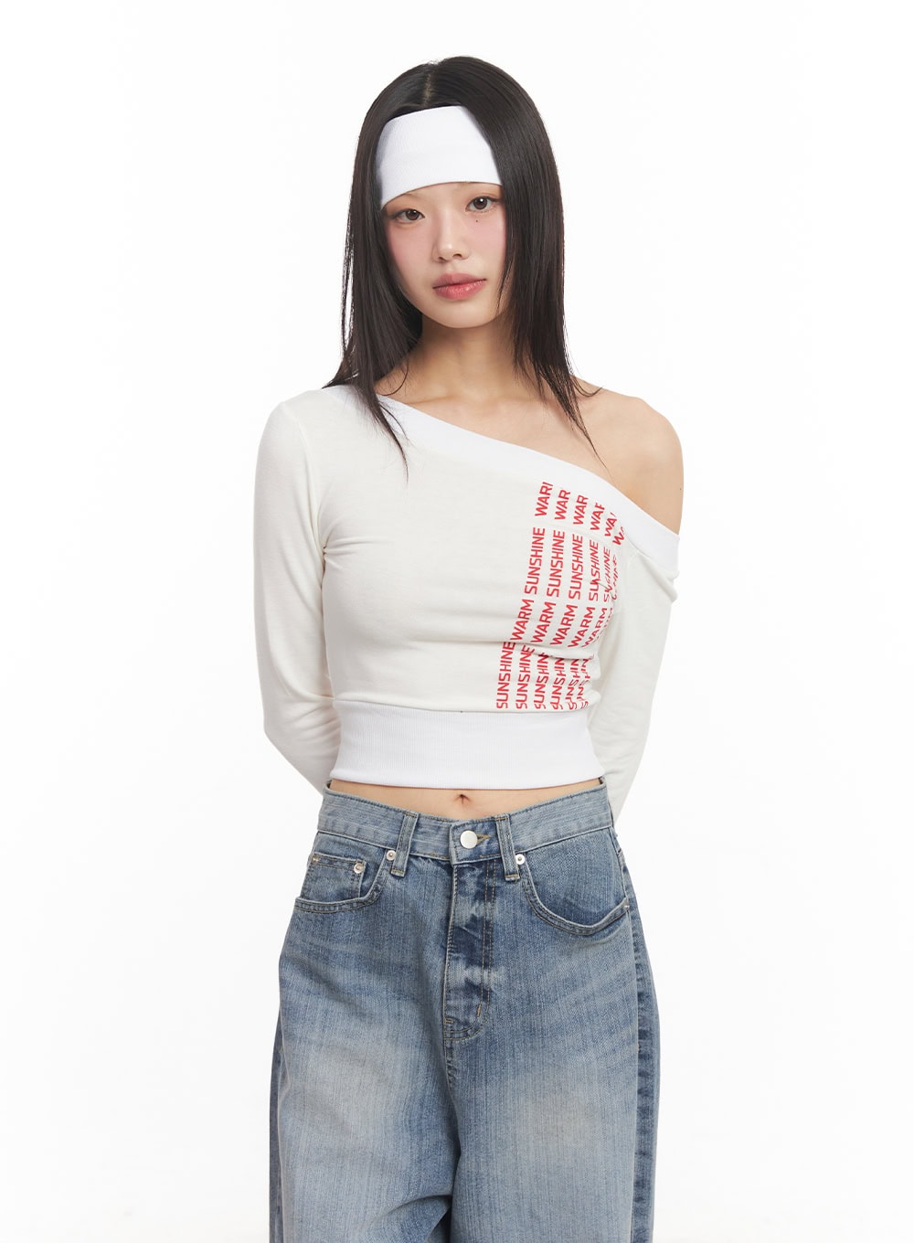 one-shoulder-wrap-long-sleeve-crop-top-ca522