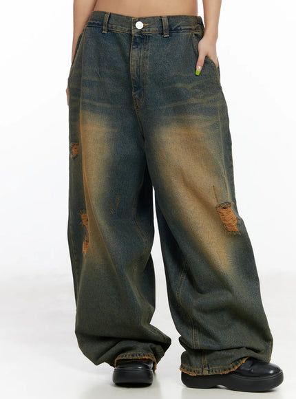 stel-vintage-washed-baggy-jeans-cf512 / Dark blue