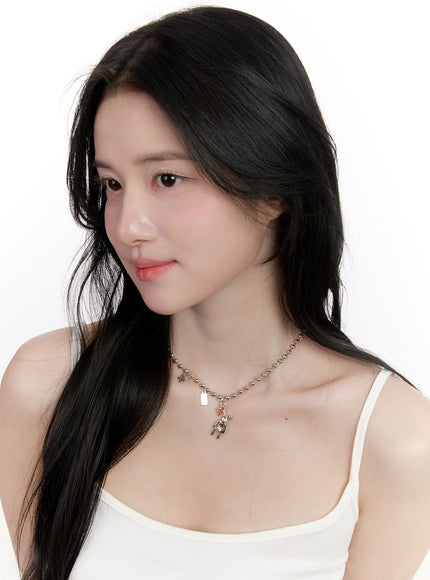 Rabbit Star Necklace CF528