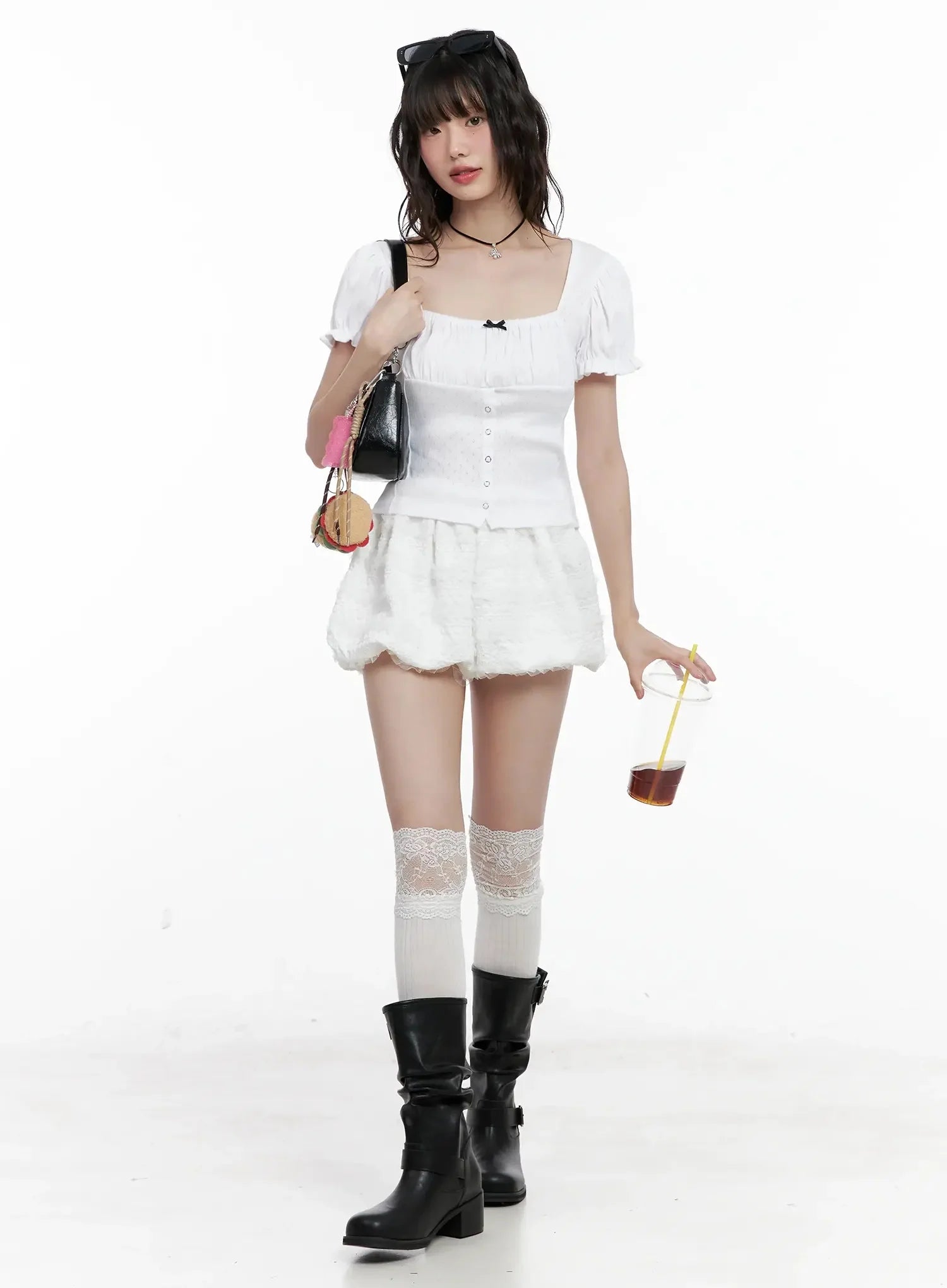 ribbon-detail-puff-sleeve-top-il528