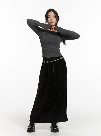 drawstring-waist-maxi-skirt-cj417