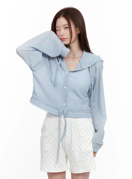 mesh-button-up-hoodie-cardigan