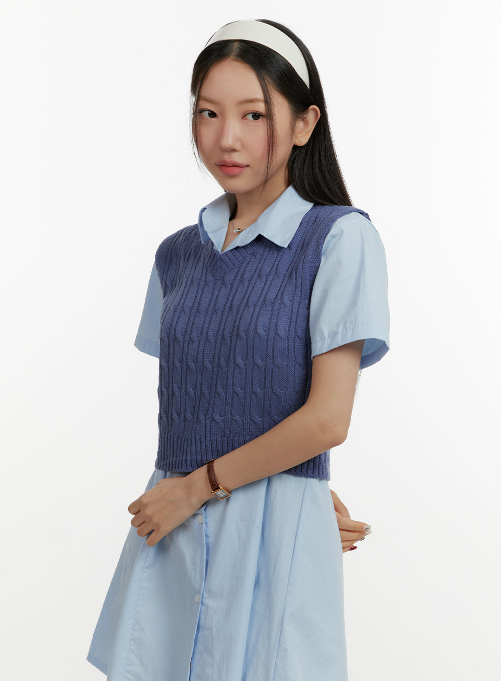 cable-knit-v-neck-vest-oy413