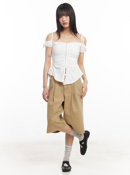 shirred-off-shoulder-puff-sleeve-top-ca523