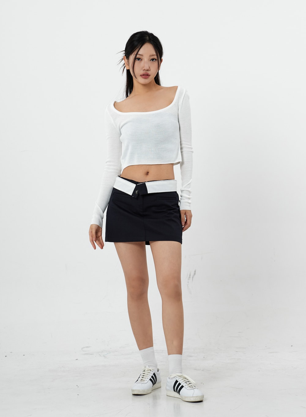 Square Knit Long Sleeve T-Shirt CS20