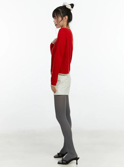 contrast-pointelle-lace-trim-cardigan-cf509