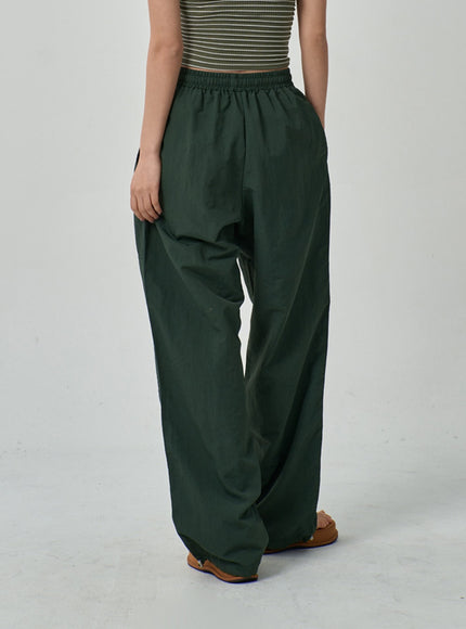 Drawstring Baggy Track Pants IF309