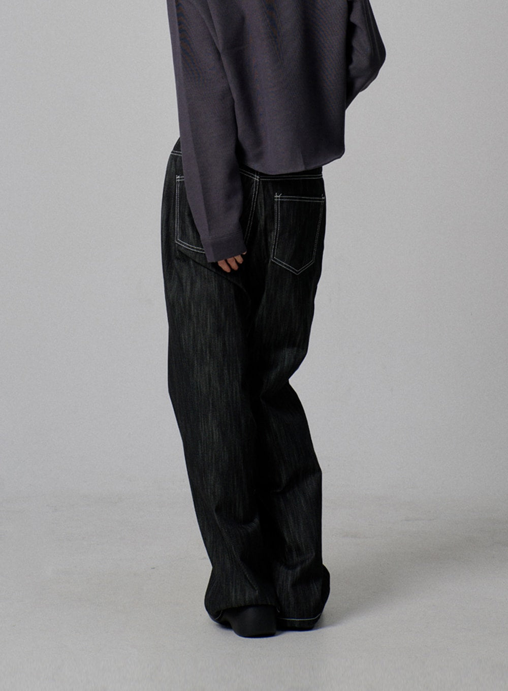 Dark Wash Baggy Jeans IJ313