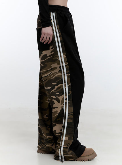 Camo Two-Tone Sweatpants CJ522