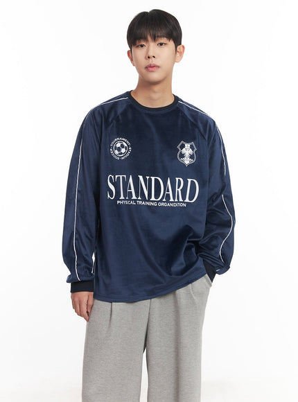 Men's Velvet Graphic Sweatshirt IM528