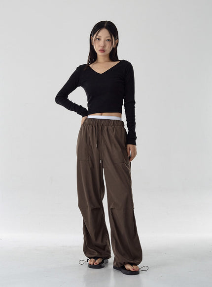 String Wide Pants Unisex CG11