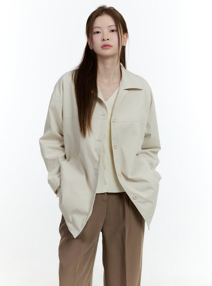 Mid-Length Collared Jacket CF503