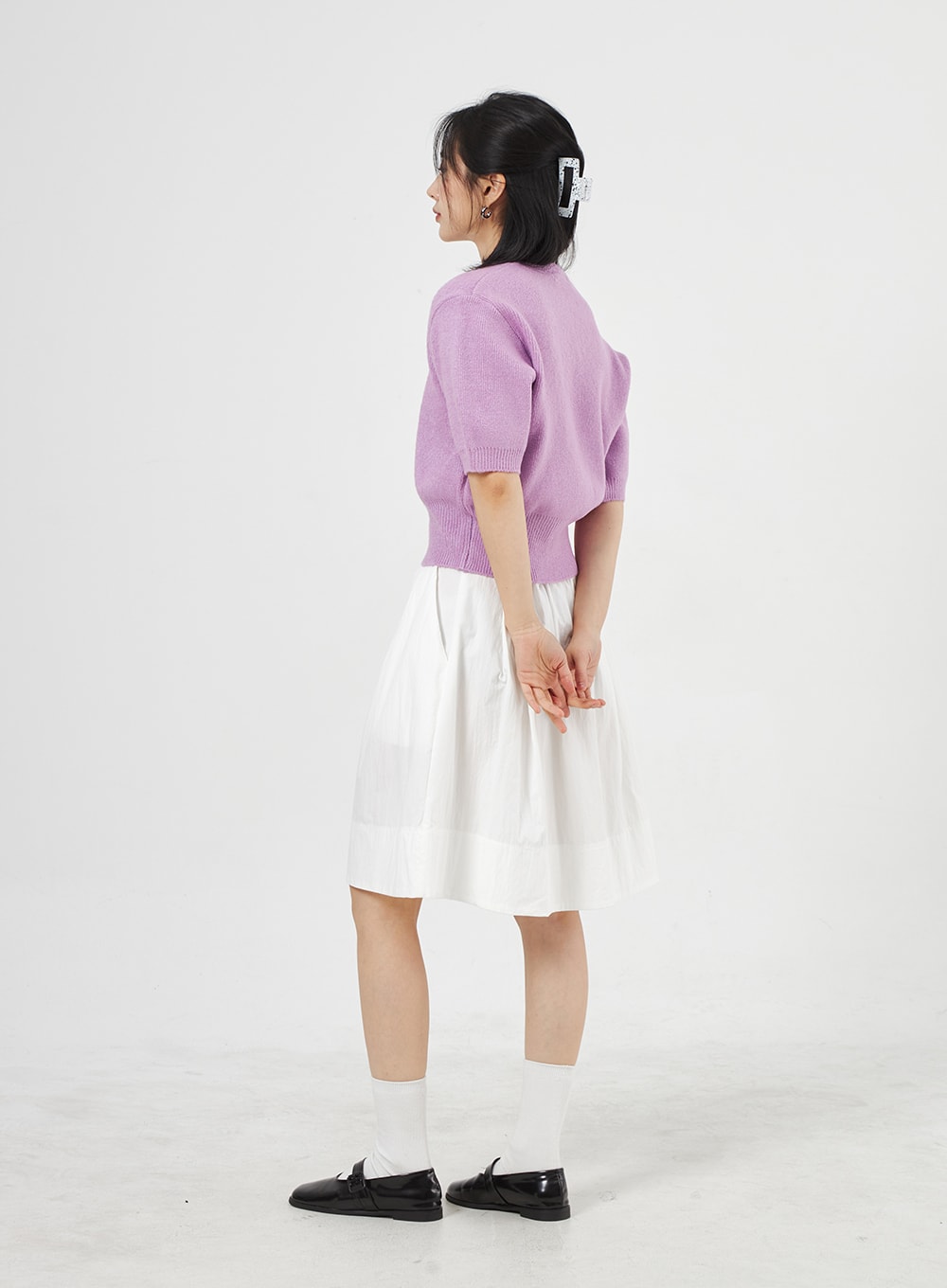 Half Sleeve V-Neck Sweater OA305