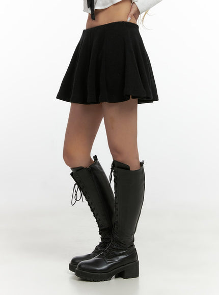 chic-flared-polyester-mini-skirt-cs425