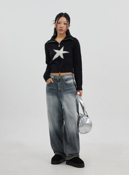 Baggy Low-Rise Jeans Unisex CJ326