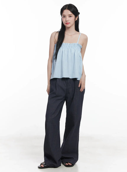 flared-shirred-square-neck-cami-cu523