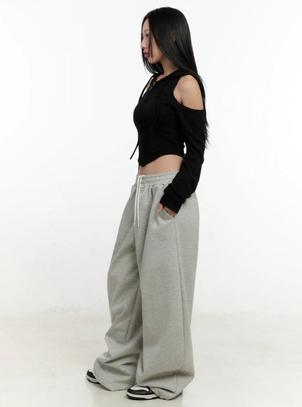 Wide-Leg Adjustable Sweatpants CN506