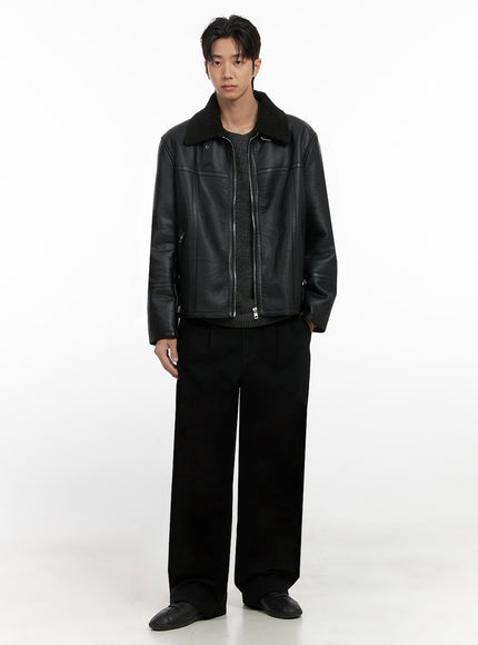 mens-pintuck-wide-leg-cotton-pants-black-id413