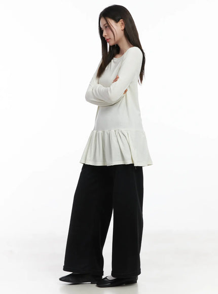 ruffle-hem-loose-long-sleeve-top-cj506