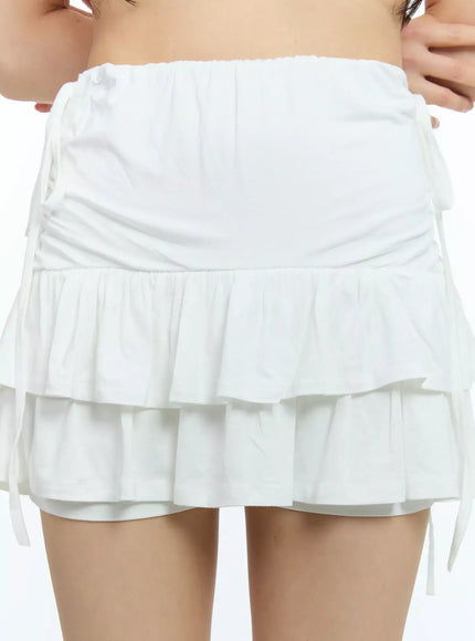 ruffle-shirred-ribbon-mini-skirt-iu524
