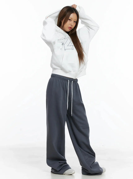 Thermal Wide-Leg Sweatpants IN528