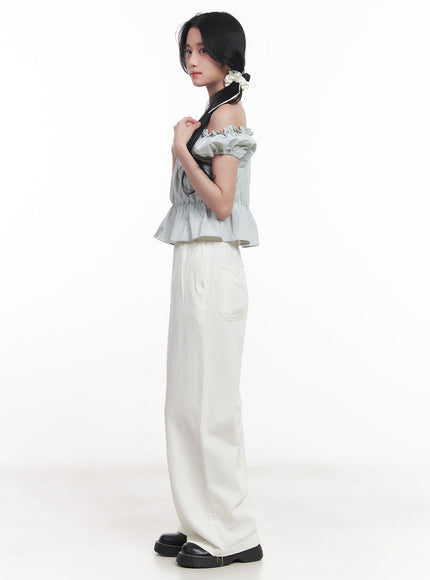Essential Cotton Wide-Fit Pants CY523