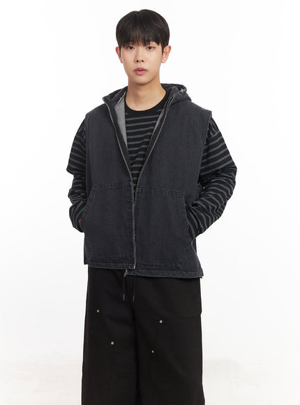 Men's Urban Denim Hooded Vest IM528