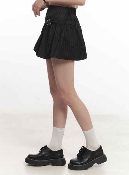 buckle-flare-stripe-mini-skirt-ca501