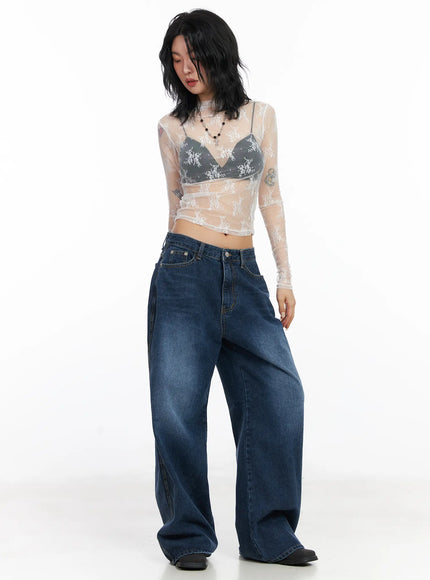 floral-mesh-see-through-long-sleeve-top-cj522