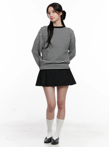 striped-round-neck-knit-sweater-co524