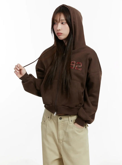 check-numbered-zip-up-hoodie-ij521