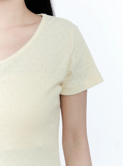 v-neck-short-sleeve-knit-tee-cg501